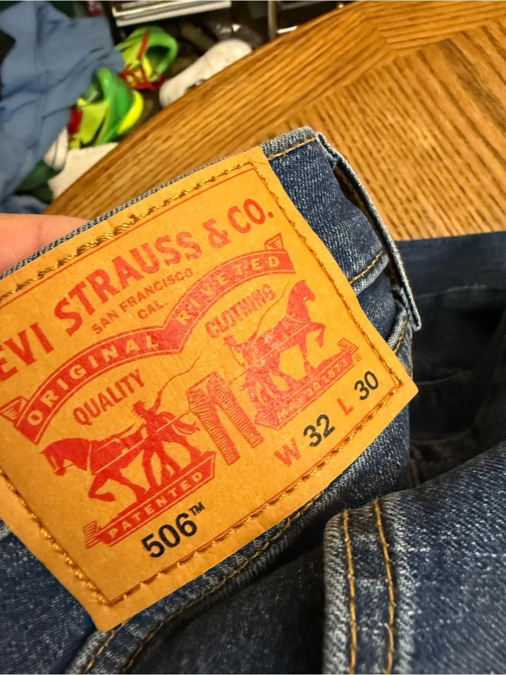 Levi's Men's Straight Jeans in Blue Denim